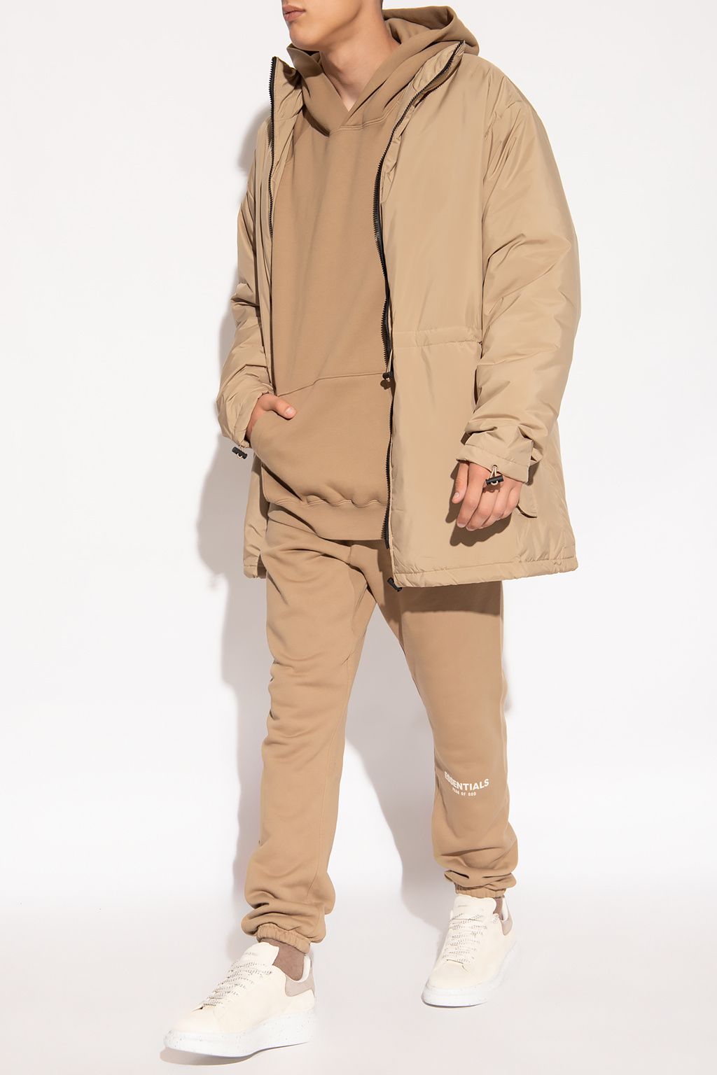 Topman hot sale beige hoodie